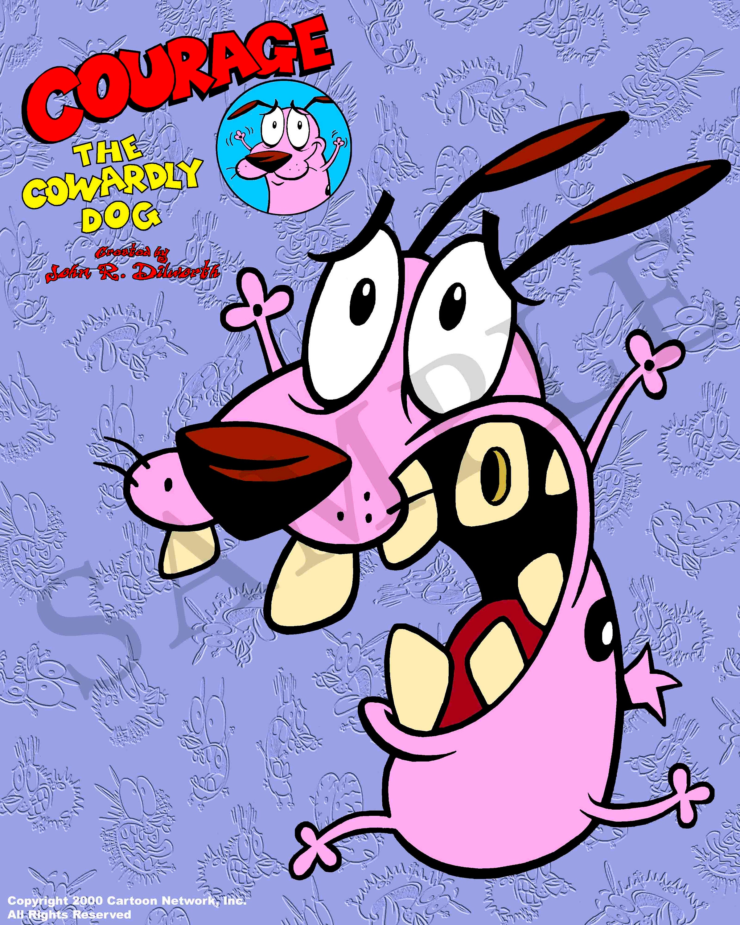 C1. Courage the Cowardly Dog High Quality Prints, Autographed and ...