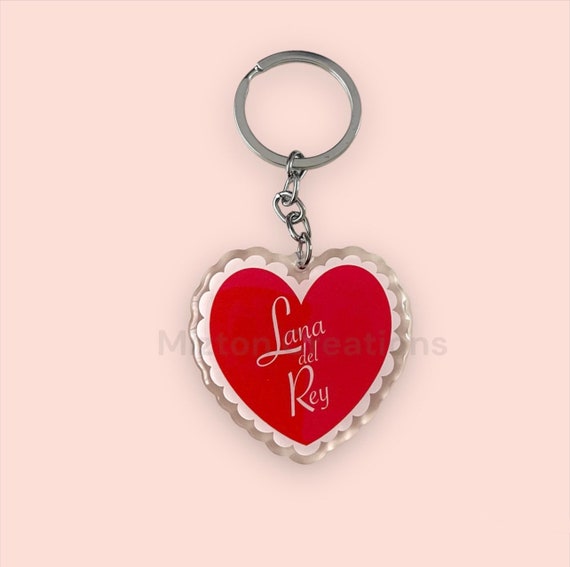 Key Tag Keychain Red Heart Love Cute Bags Lovers Men Women Gift