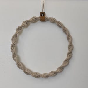 Macrame door wreath in many colors and 3 sizes - year-round hanging decoration for your window or door image 15