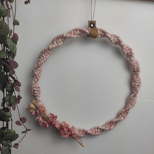 Macrame door wreath in many colors and 3 sizes - year-round hanging decoration for your window or door image 13