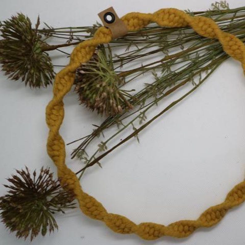 Macrame door wreath in many colors and 3 sizes - year-round hanging decoration for your window or door image 14