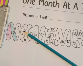 Habit Tracker Printable Monthly Tracker A4 and Letter Size - Etsy