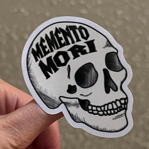 Memento Mori Skull Sticker