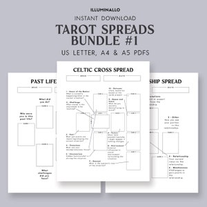 Celtic Cross, Tarot Spreads, Past Lives, Relationship Spreads, Relationship Tarot, Tarot Journal Printable, Tarot Workbook, Beginner Tarot