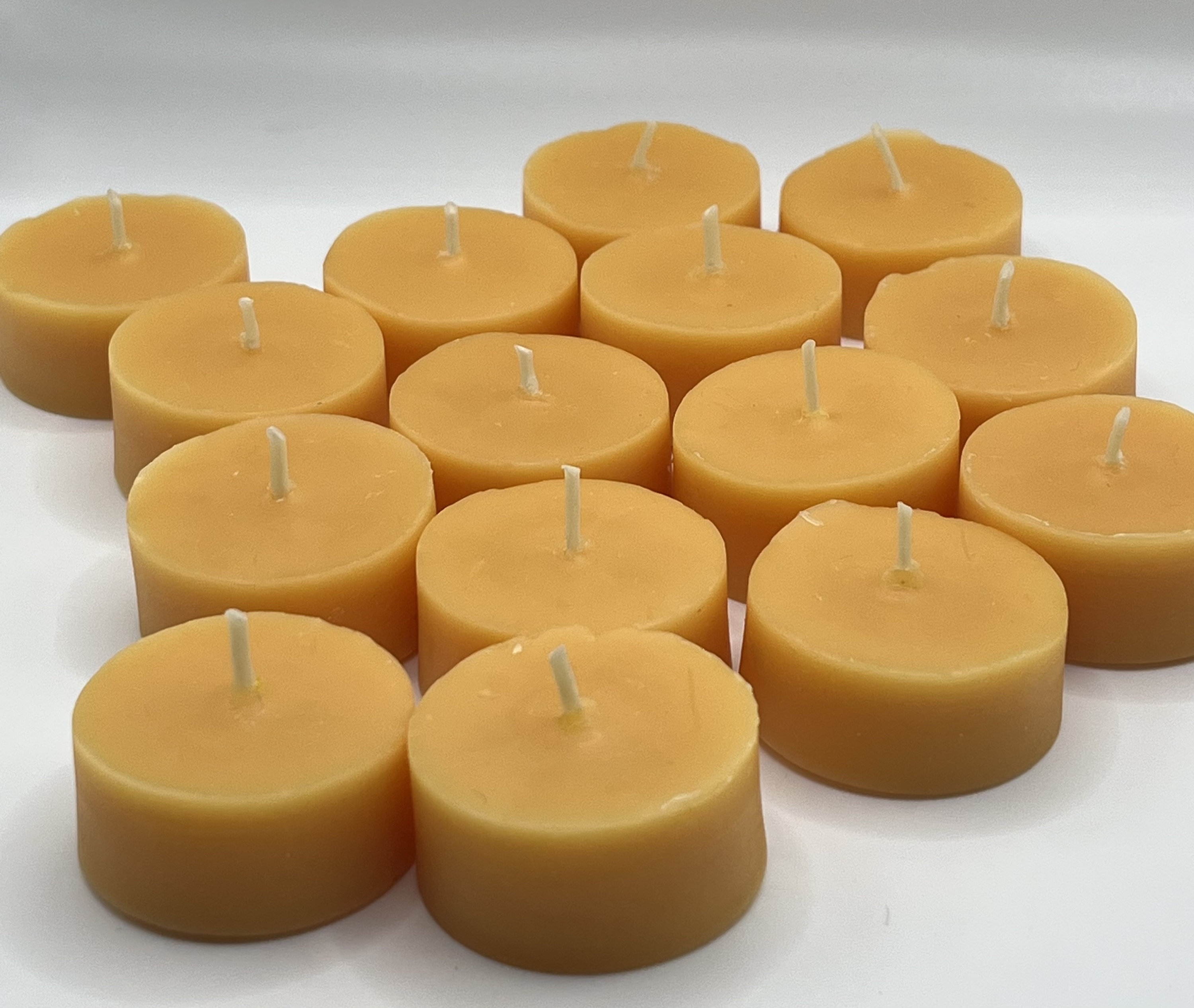 Organic, Pure Beeswax Tea Lights Etsy UK
