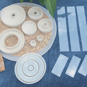 Stencil strips for silicone mold candle plate candle holder casting mold candle stand