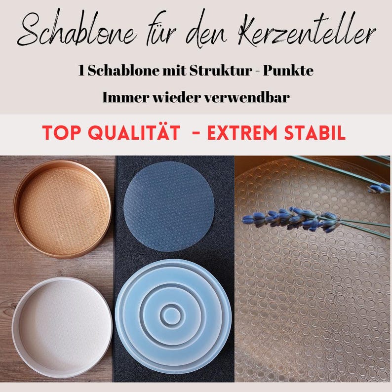 Tellerschablone „Punkte“