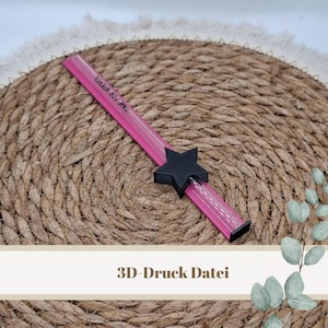 3D-Druckdatei "Verpackung 1 Strohhalm Stern" – 3MF-Datei als Download für 3D-Drucker