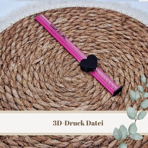3D-Druckdatei "Verpackung 1 Strohhalm Herz" – 3MF-Datei als Download für 3D-Drucker