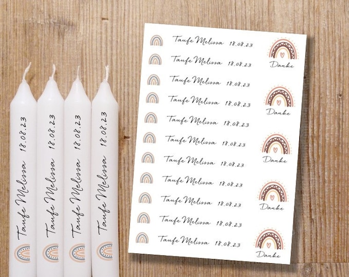 Personalisiertes Gästeposter Zur Taufe - Mit Namen & Datum Im Wolken Design