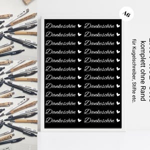 Easy Rub Ons komplett randlos Sticker, Rubbelsticker für Raysin Keraflott, Holz, Glas etc.