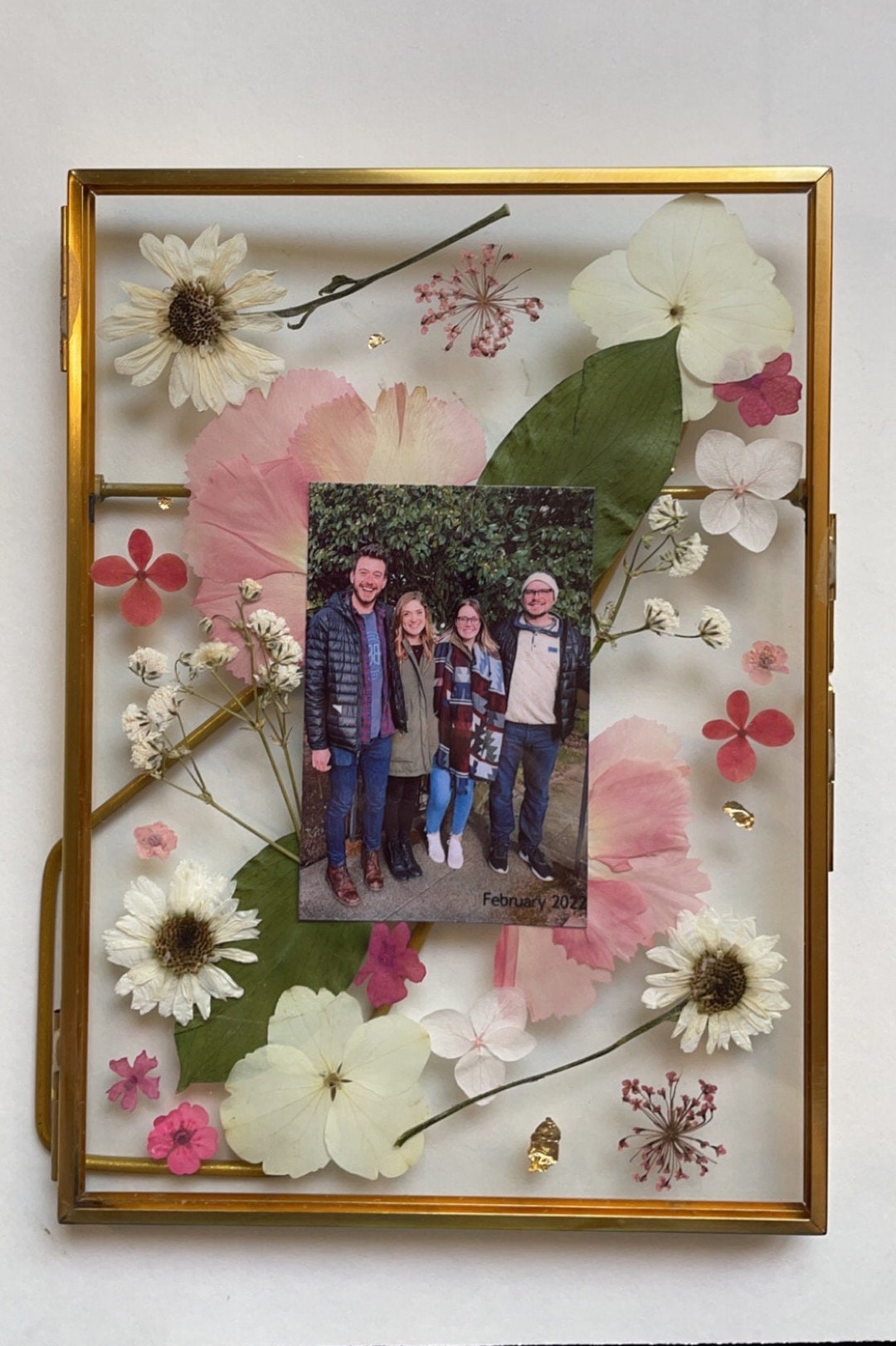 Personalized Pressed Flower 5x 7 Frame Etsy