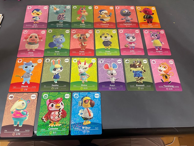 Animal Crossing Amiibo Cards Authentic Etsy
