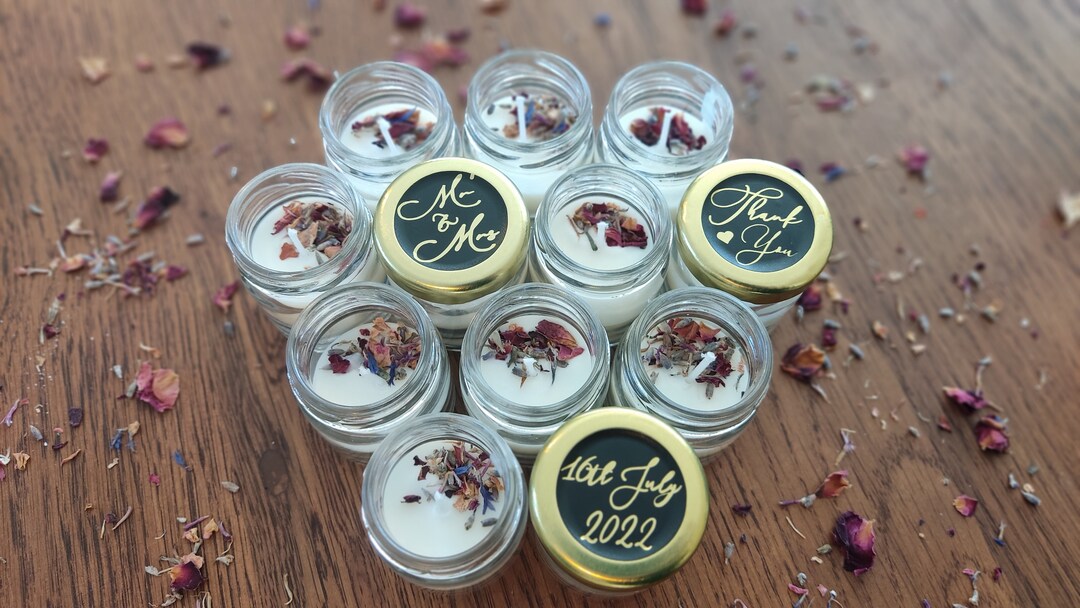 Wedding Favours Candle Wedding Favours Personalised Wedding Favours