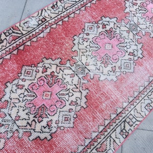 Vintage Runner Turkih blue, 6x2.6 ft Runner hallway, Kitchen rug runner vintage, Hallway Runner handmade Rug, Arrea wool Runner Rug, turkish