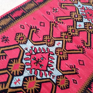 Kilim rug, 3.6,x6.4 ft vintage turkish Rare Kilim RUG, Anatolian handmade kilim rug, Wool kilim rug, anatolian wall decor, old Kilim rug