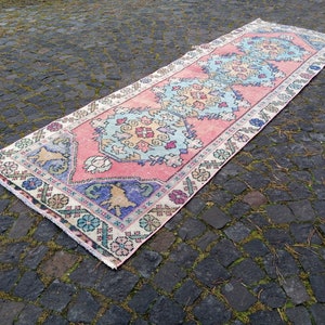 Runner Blue Rug, Kitchen Runner Rug, HOME DECOR Rug, handmade boho rug runner, Anatolian Blue Rug, 9x2.7 ft Runner, Corridor Runner rug