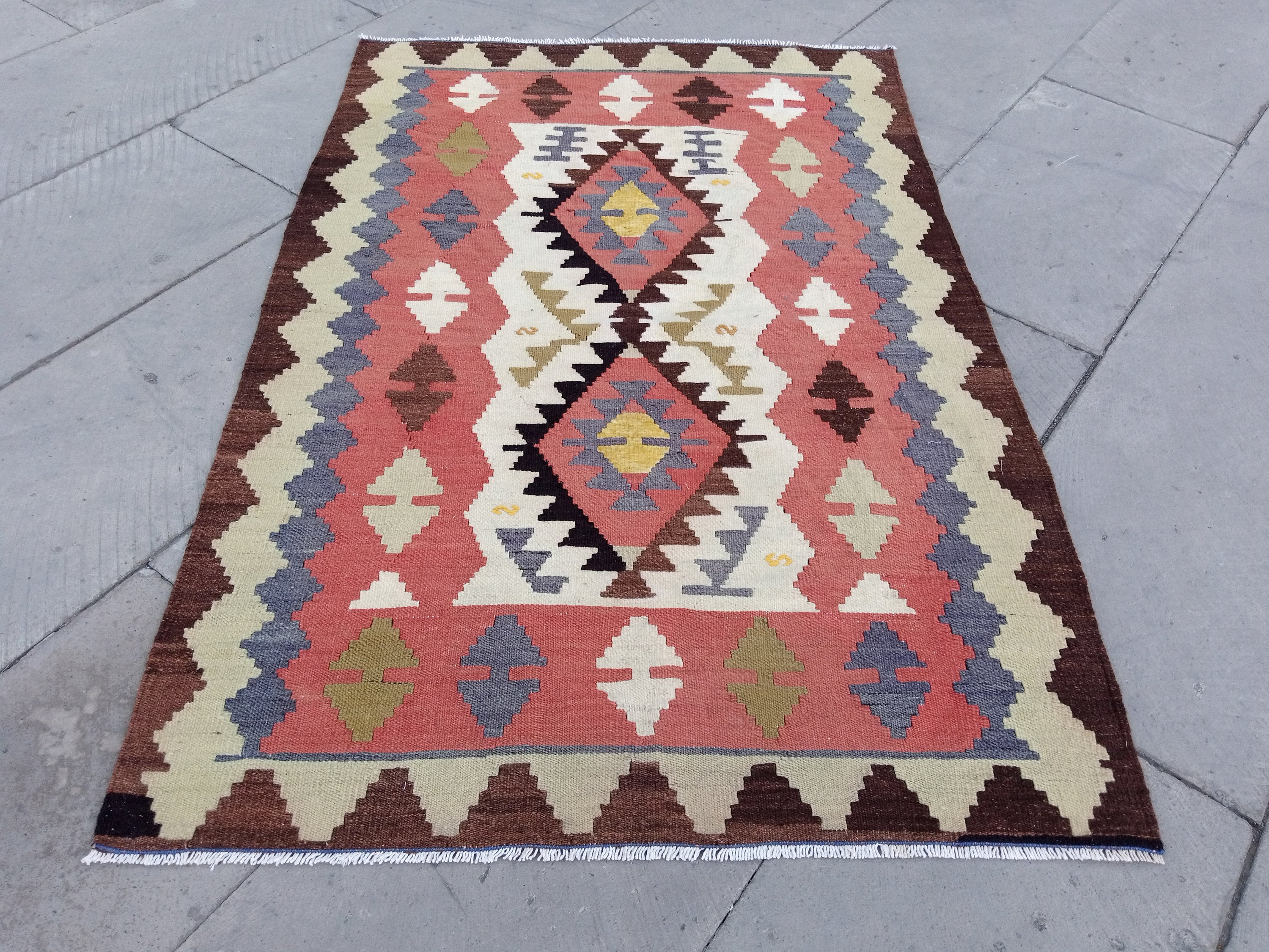 54×116 \"眠り姫\" ViNTAGE TURKiSH RUG 54×116 