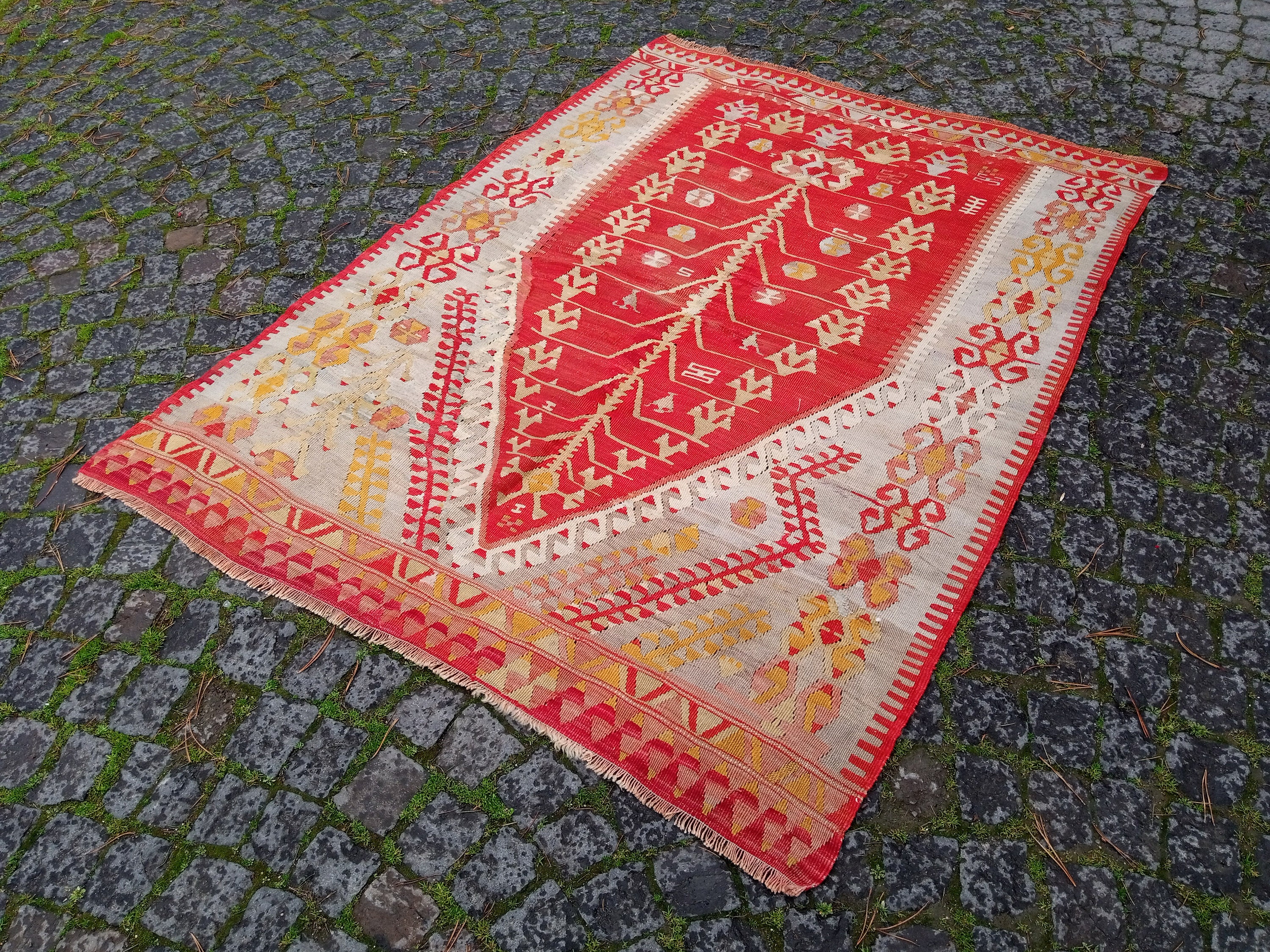 Vintage Turkish Kilim Rug Tribal Kilim Rug Home Decor - Etsy