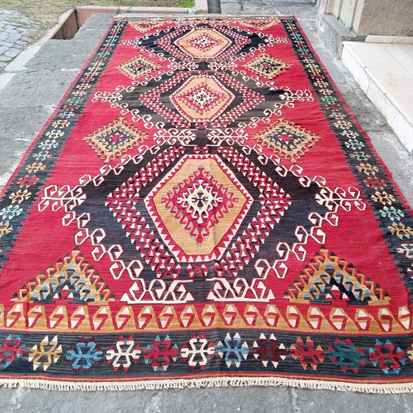 Large Kilim Rug Etsy