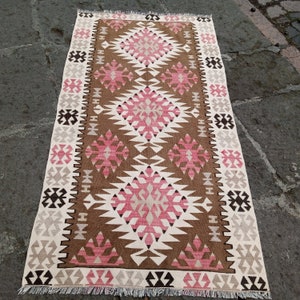 Kilim rug, turkish Kilim rug, 5.6x2.9 fthome decor kilim rug, area kilim rug, tribal kilim rug, Anatolian handmade kilim, Kilim, Kids Rug