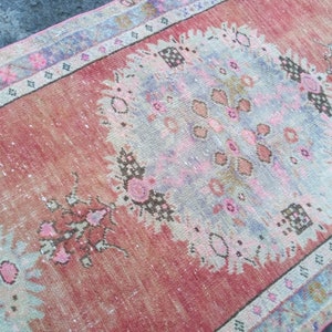 Bohemian Turkish Rug, anatolian handmade rug, pink Home decor rug, area home decor rug, 5.4x2.8 ft Turkish vintage home DECOR rug pink