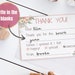 Printable Fill in the Blank Thank You Kids Thank You Card - Etsy