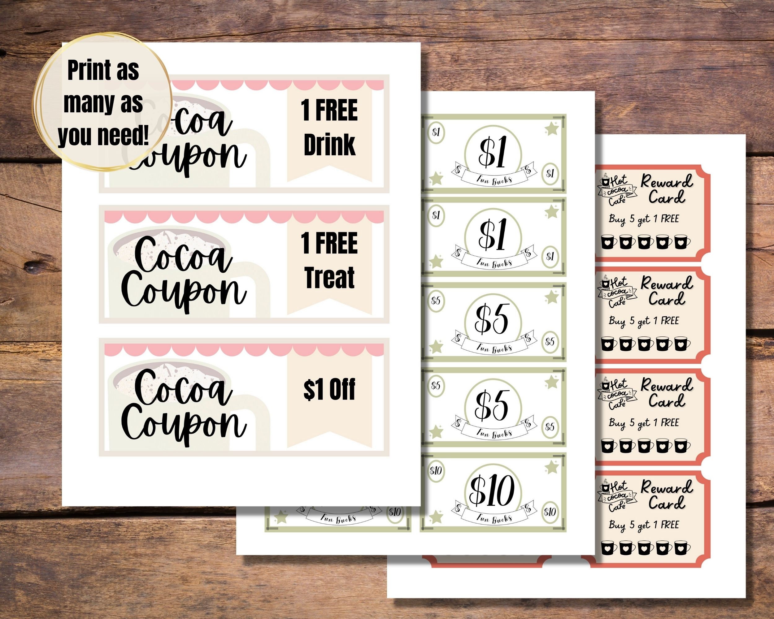 Pretend Play Hot Cocoa Stand, Printable Hot Chocolate Stand Set - Etsy