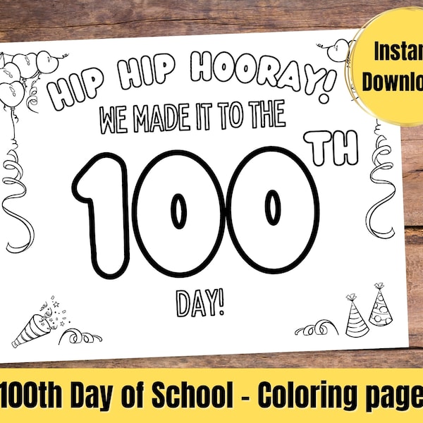 100th Day of School - Etsy