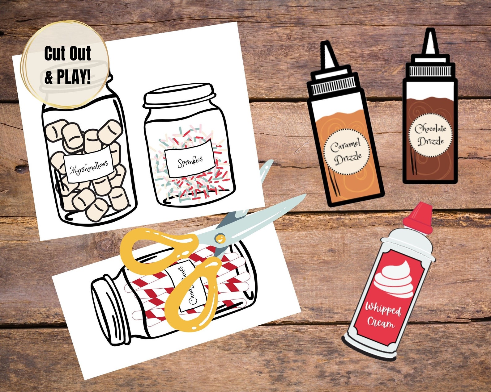 Pretend Play Hot Cocoa Stand, Printable Hot Chocolate Stand Set - Etsy