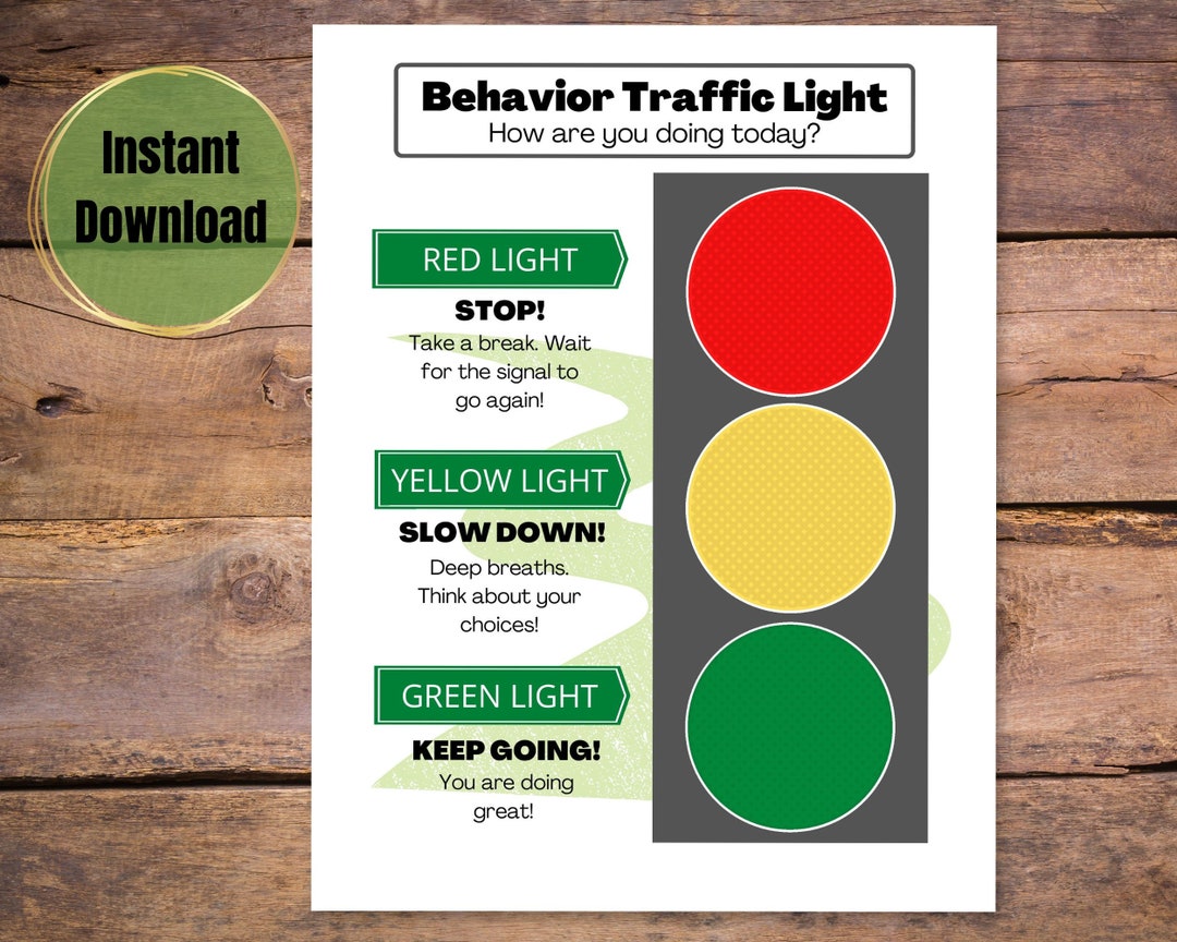 traffic-light-behavior-chart-printable-behavior-chart-for-kids-etsy