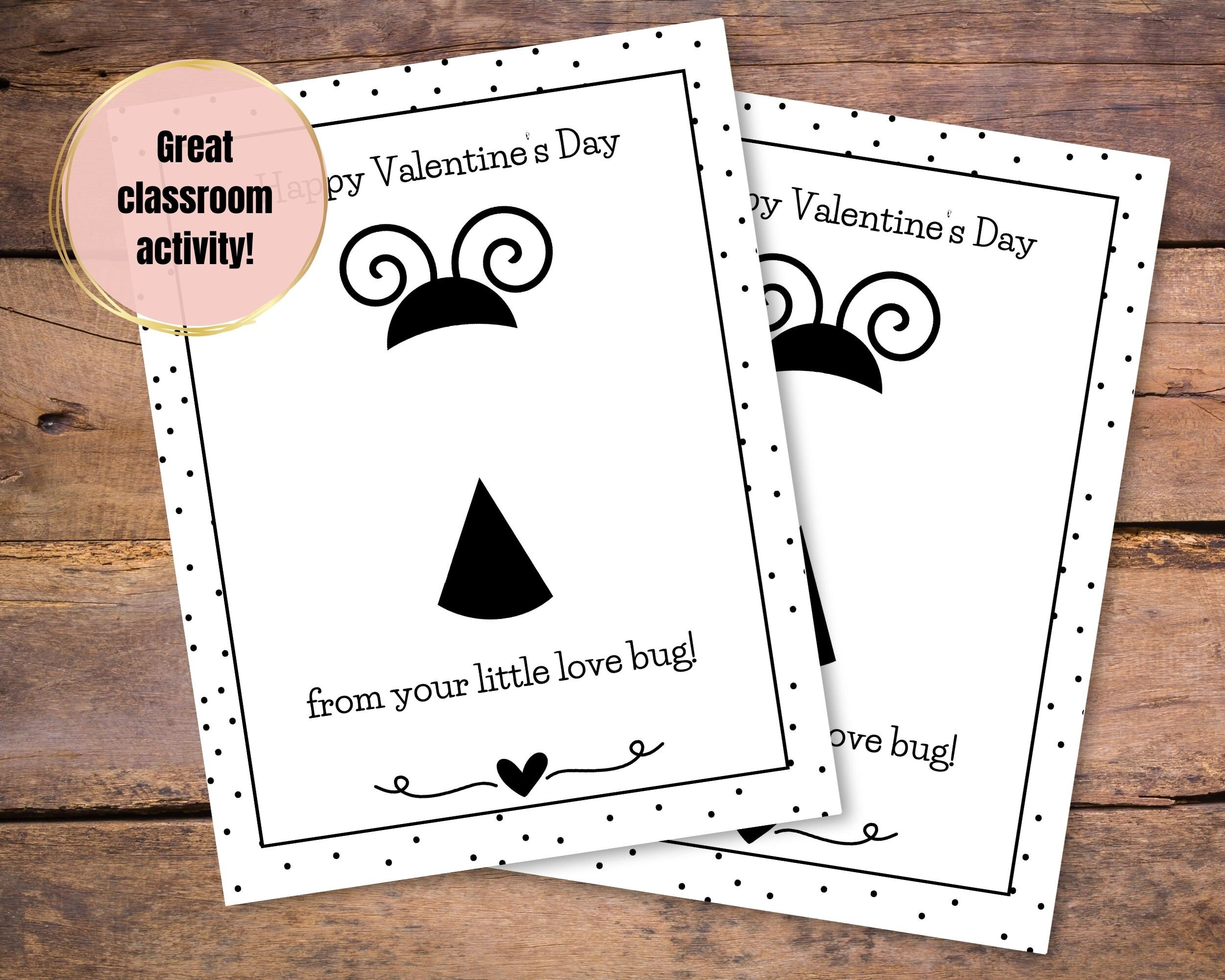 Valentine's Day Handprint Craft, Printable Love Bug Handprint for Kids ...