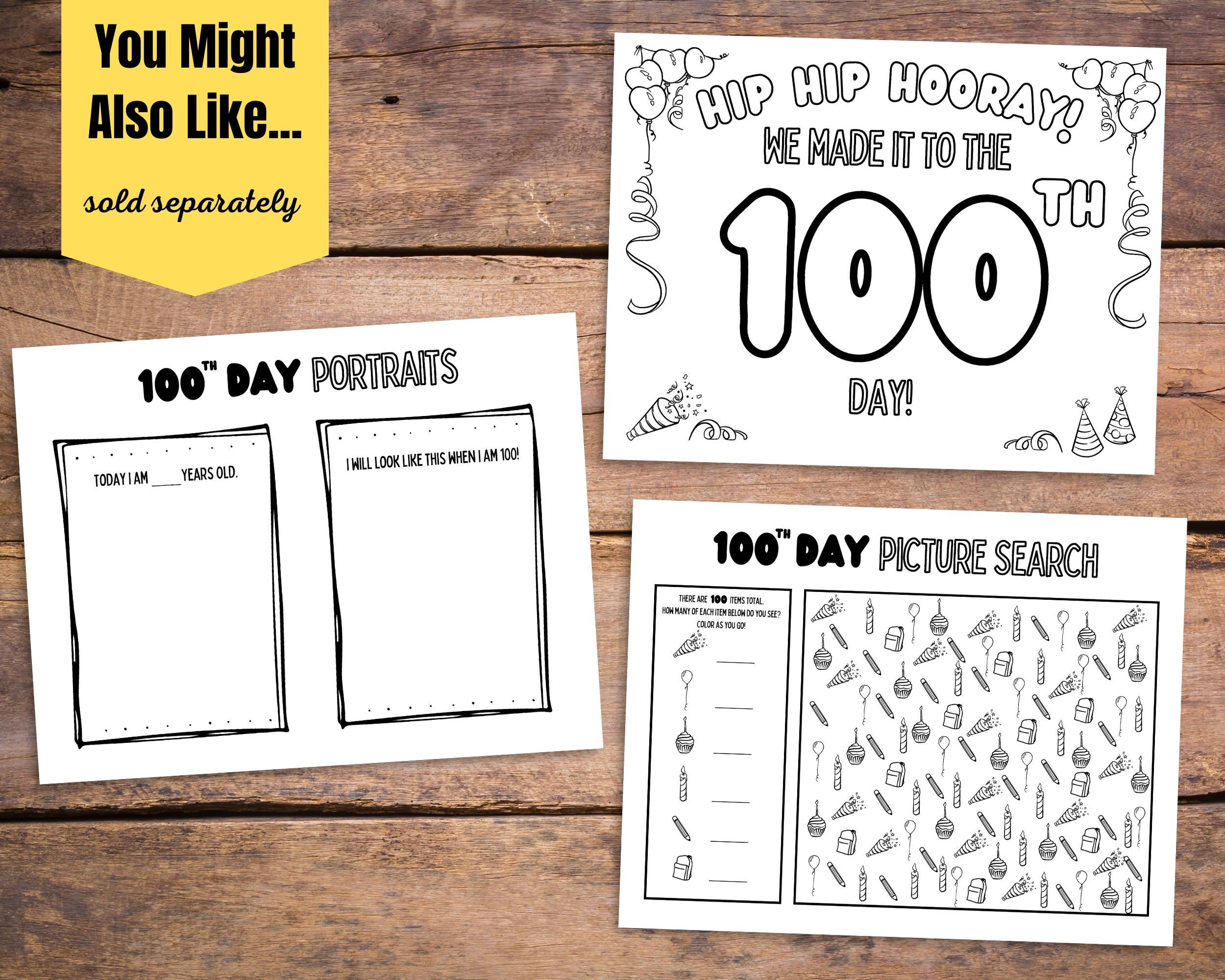 100th Day of School Printable Gift Tags for Students, Gift From ...