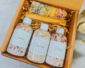 Bath salts gift set| Get well care package her|Thinking of you care package|Pregnancy care package|Care package for her comfort|Comfort gift