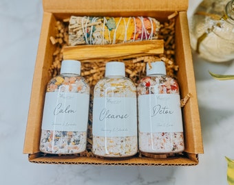 Self-care gift for her| Postpartum bath salts| Care package for her| Spa gift set for busy women| Mom-to-be care package|Gifts for busy wife