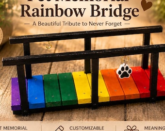 Rainbow Bridge Pet Memorial | Personalized Pet Loss Gift