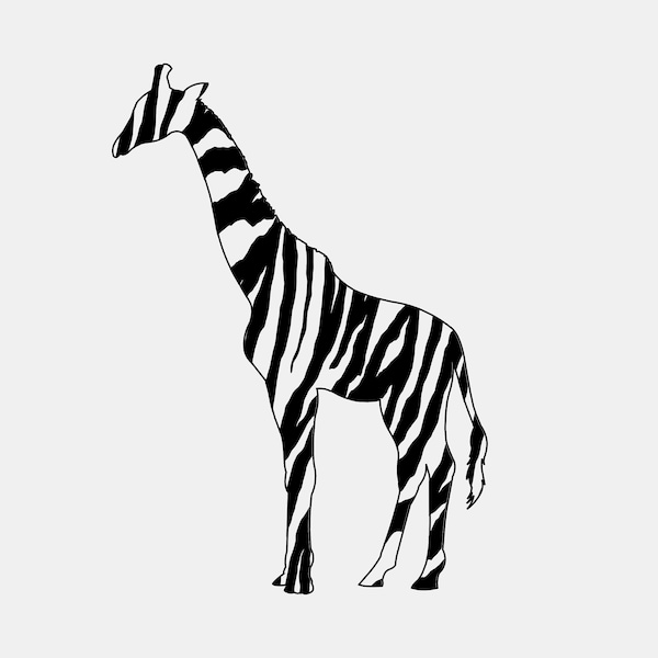 Zebra Striped Giraffe
