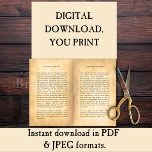 Printable Old Book Pages, Classic Romantic Novels, Love Quotes, Bookish ...