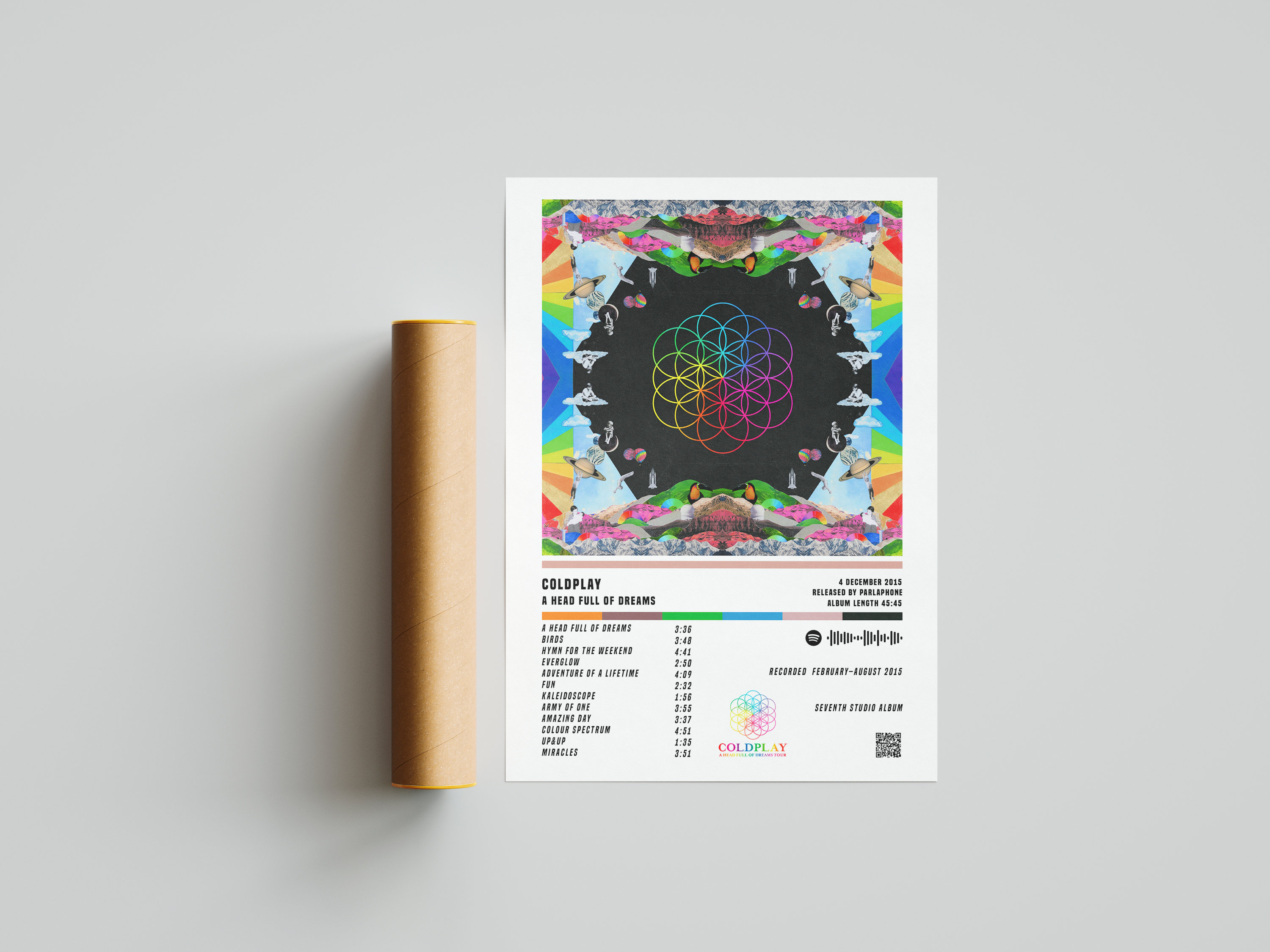 Coldplay Coldplay Poster Coldplay A Head Full Of Dreams Album Poster A Head Full Of Dreams