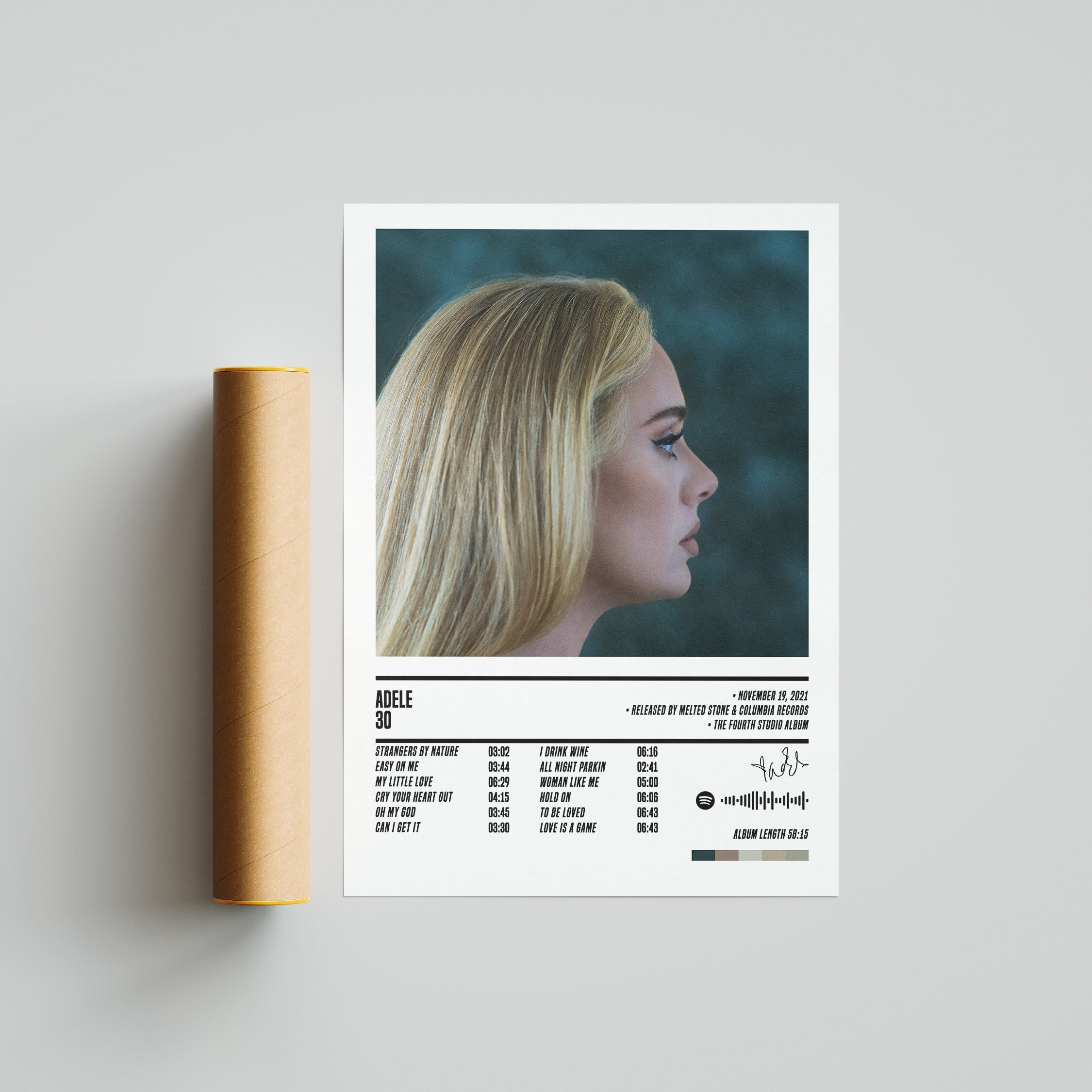 Adele - 30 Poster | Adele Art | 30 Album Cover Poster