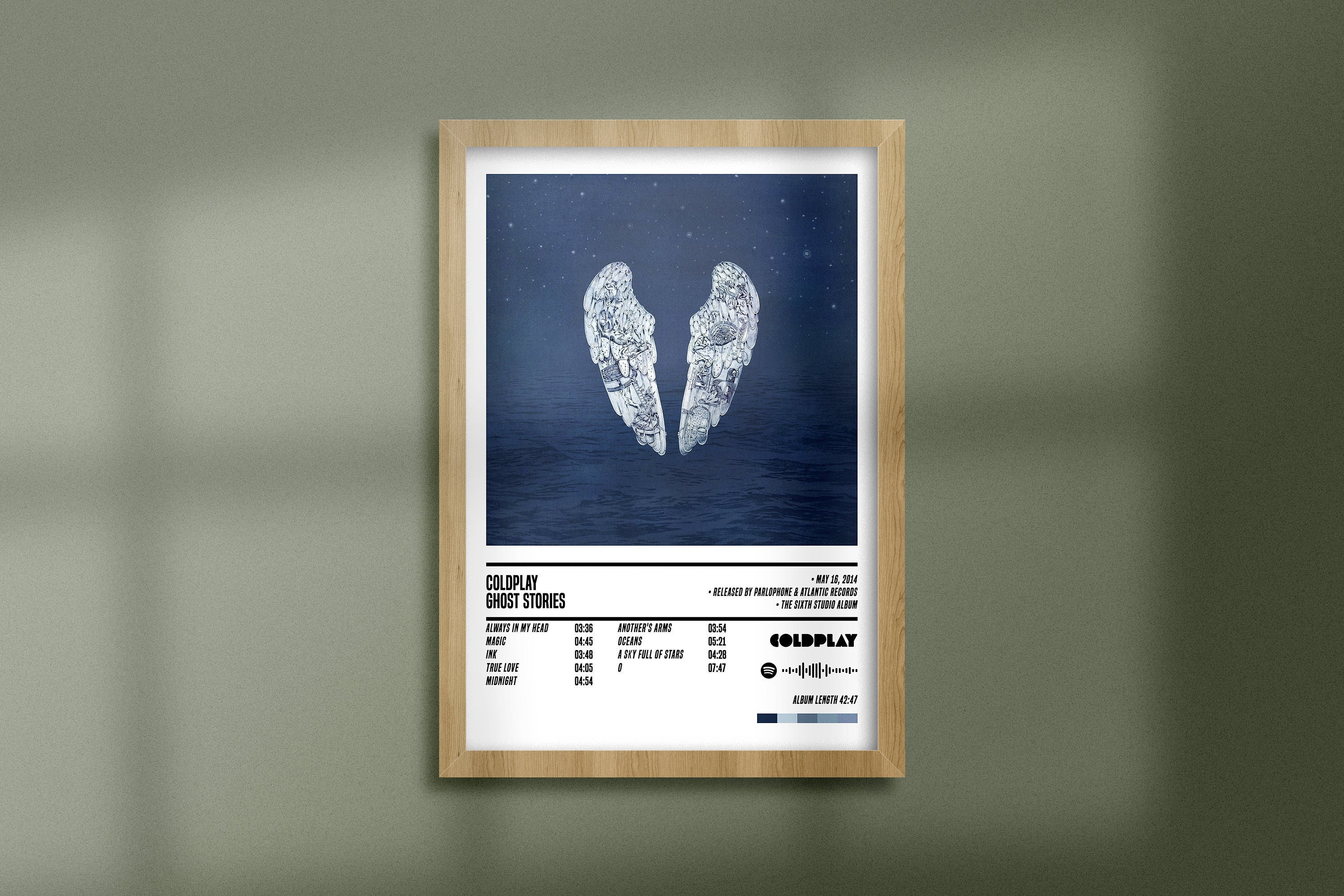Coldplay Ghost Stories Poster Coldplay Album Cover Poster Chris Martin Coldplay