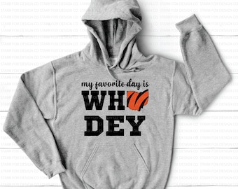 My Favorite Day is Who Dey SVG and PNG - Cincinnati Football - Bengals svg and png