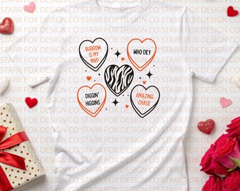 Bengals Valentine SVG PNG – Cincinnati Football, Who Dey