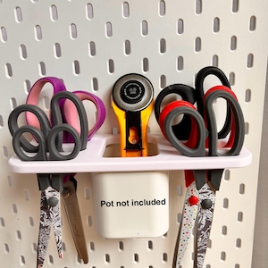 IKEA SKADIS Compatible scissor organiser,Scissor Storage.(excludes pot)