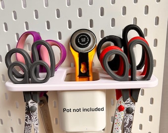 IKEA SKADIS Compatible scissor organiser,Scissor Storage.(excludes pot)
