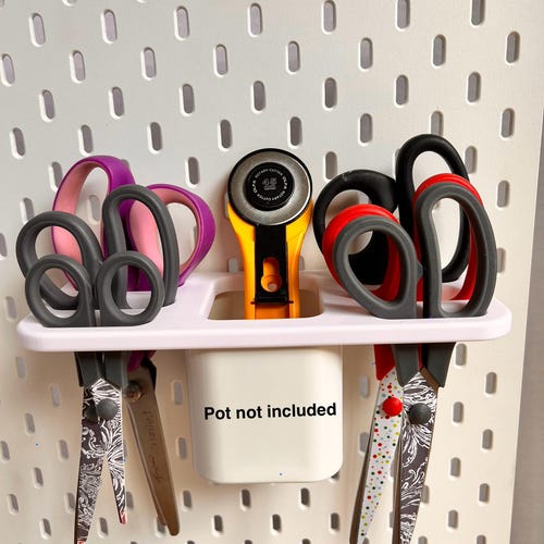 IKEA SKADIS Compatible scissor organiser,Scissor Storage.(excludes pot)
