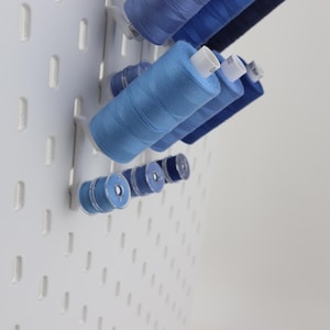 IKEA SKADIS Compatible Spool Holder, 3D Printed Bobbin Organiser, Sewing Thread Storage, Cotton Reel Holder, Pack of 5 10 15 20 image 6