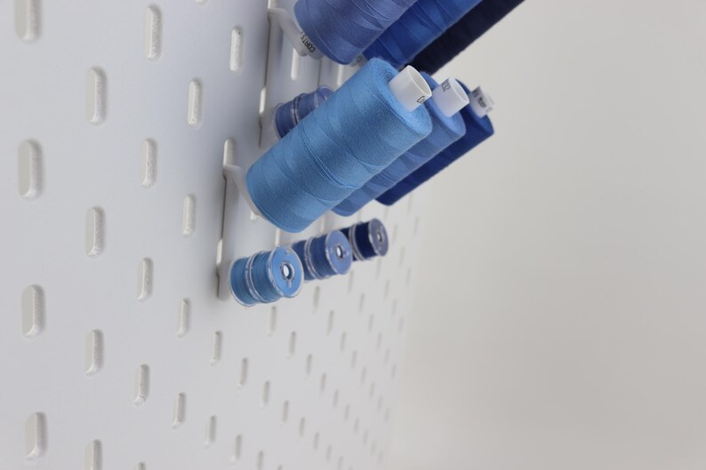 IKEA SKADIS Compatible Spool Holder, 3D Printed Bobbin Organiser, Sewing Thread Storage, Cotton Reel Holder, Pack of 5 10 15 20 image 6