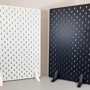 IKEA SKADIS Compatible pegboard stand,Feet Peg Board Legs for Standing Boards and Displays,in colour black or white.