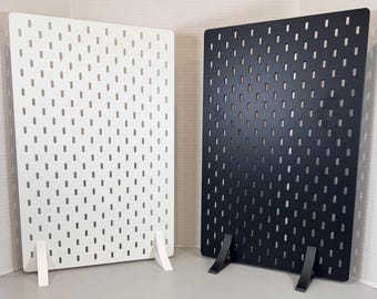 IKEA SKADIS Compatible pegboard stand,Feet Peg Board Legs for Standing Boards and Displays,in colour black or white.